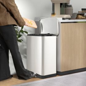 13.2 Gal Stainless Steel Trash Can with Lock Device 13.2 Gal Stainless Steel Trash Can with Lock Device